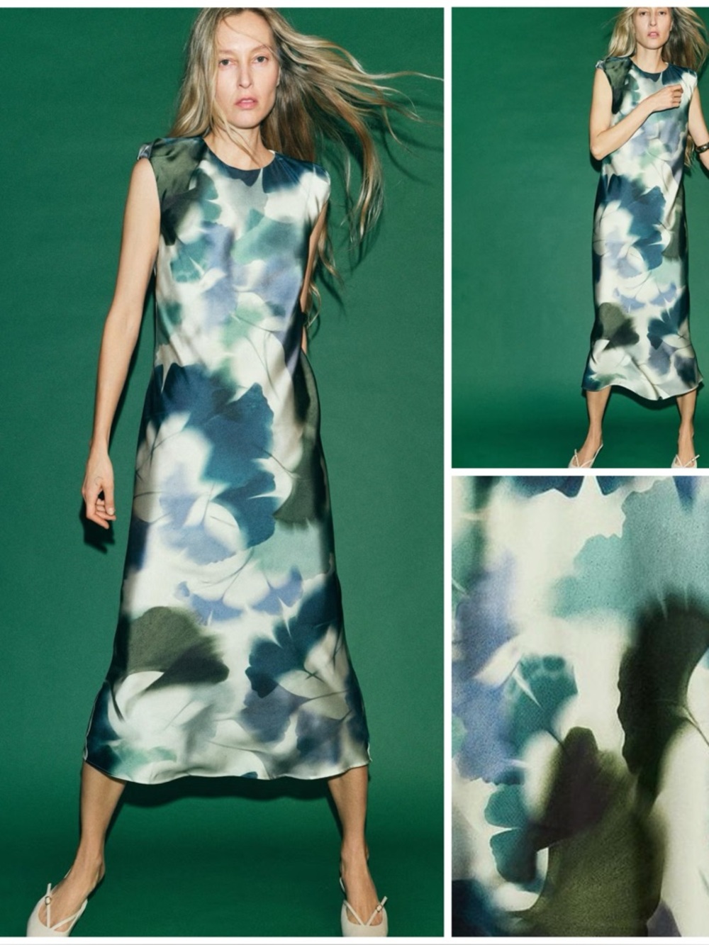 ZARA ~ A-Line MIDI Dress